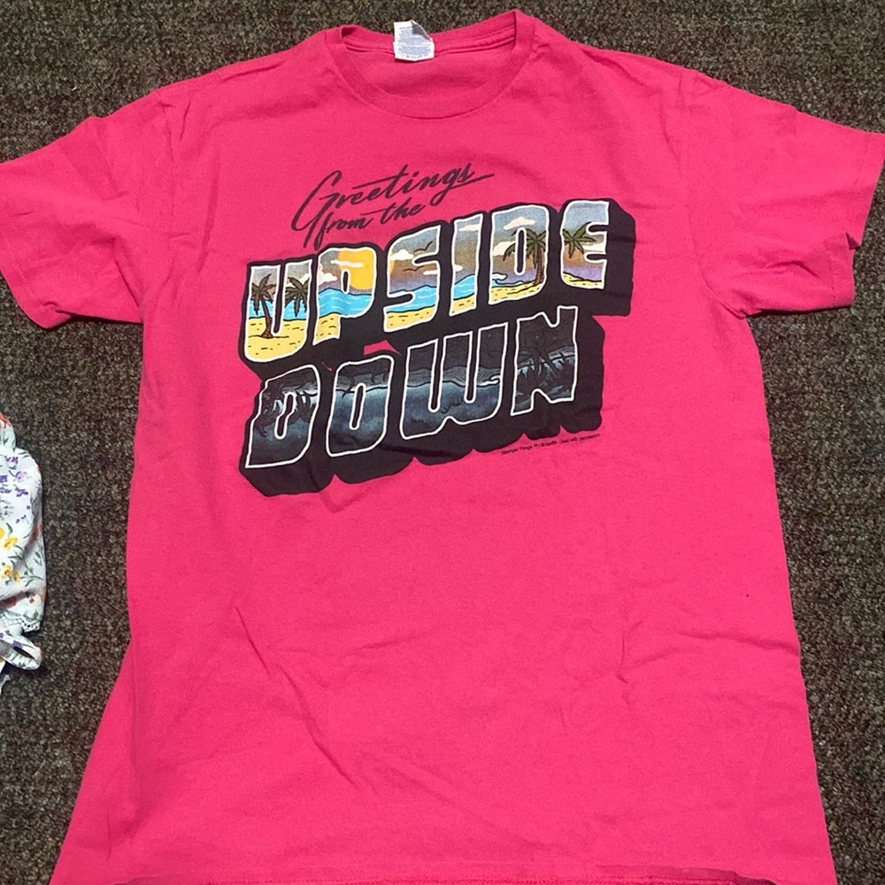 Greetings from the Upside Down tee size M